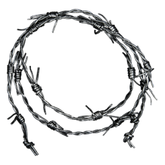 Lederband "Barb Wire" 